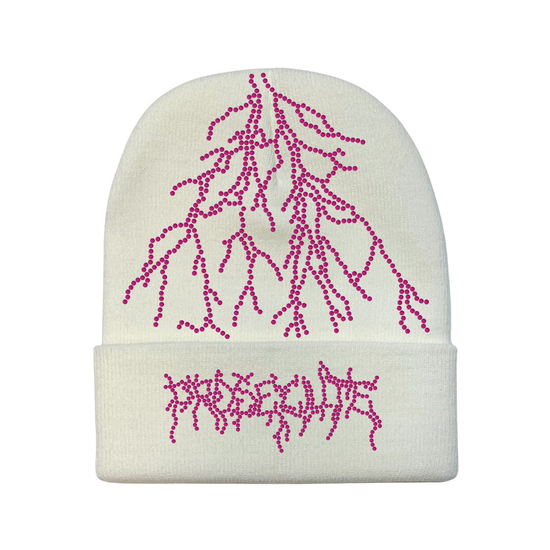 White Lightning Beanie