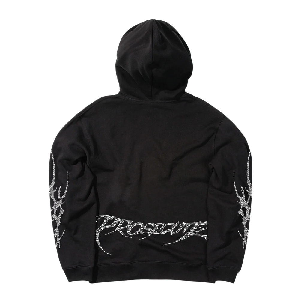 Black Transcend Zip Up Hoodie
