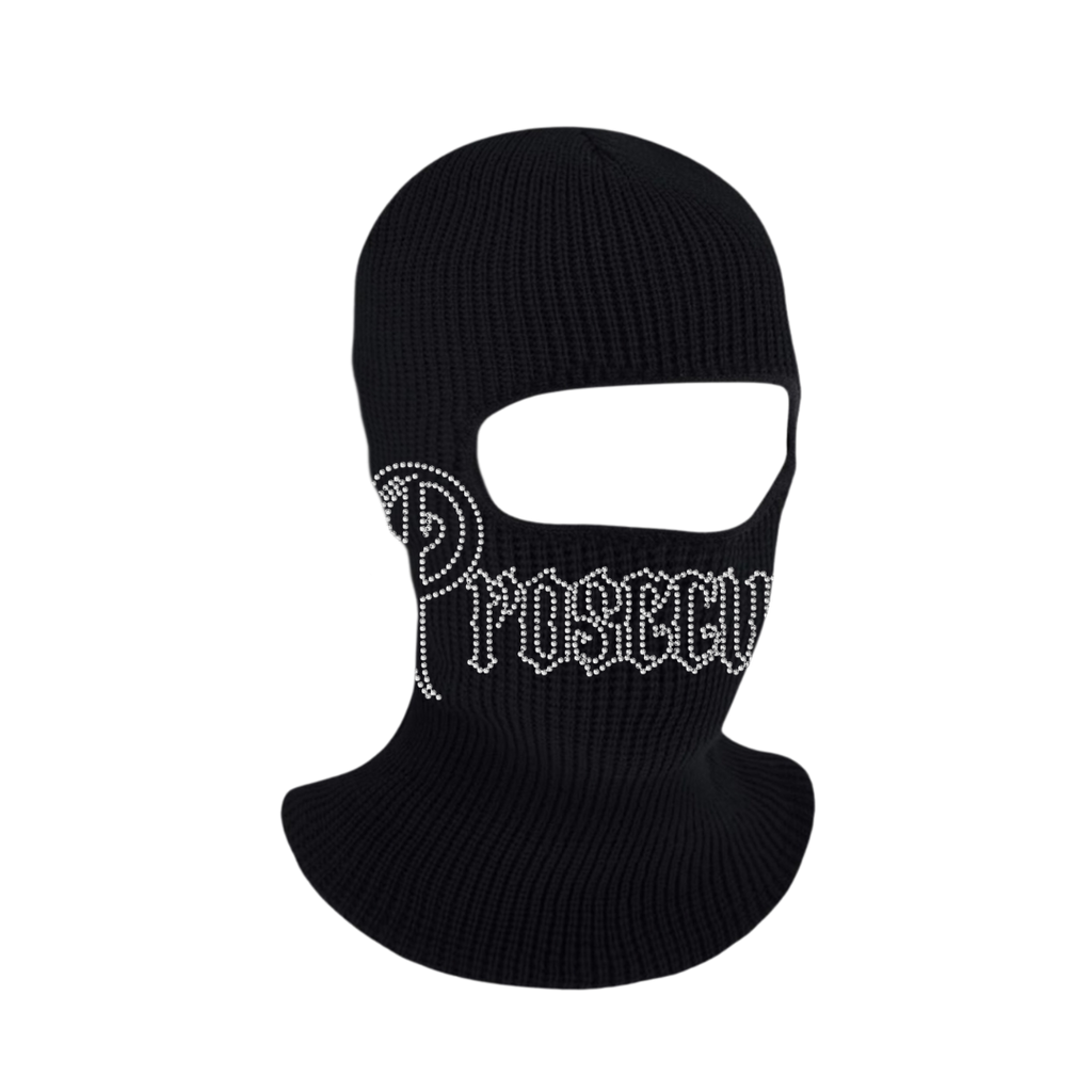Prosecute Rhinestone Balaclava