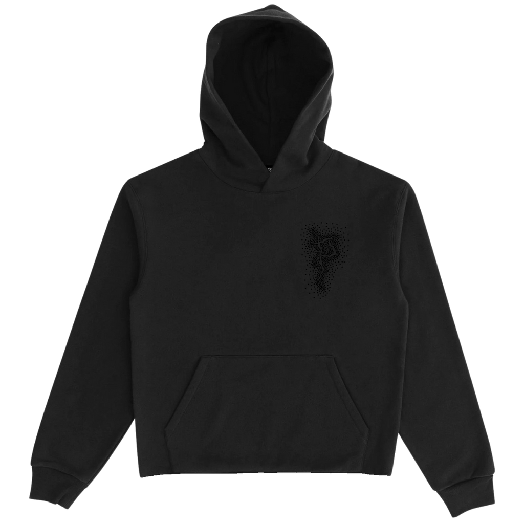 P Black Scatter Hoodie