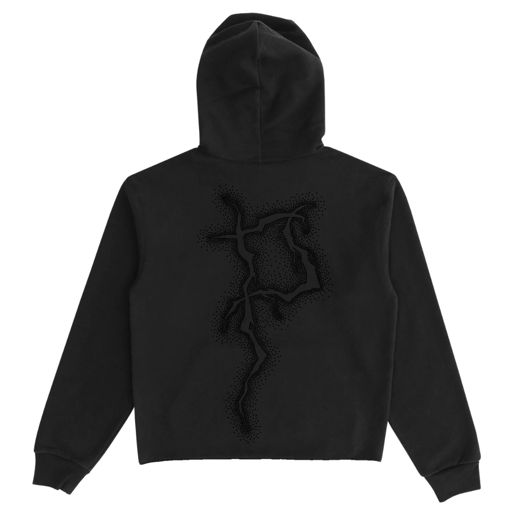 P Black Scatter Hoodie