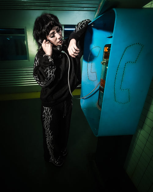 "CRYSTAL" REVAMPED RHINESTONE SWEATPANTS