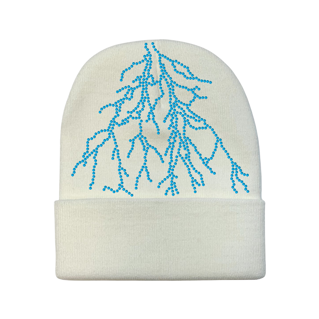 White Lightning Beanie