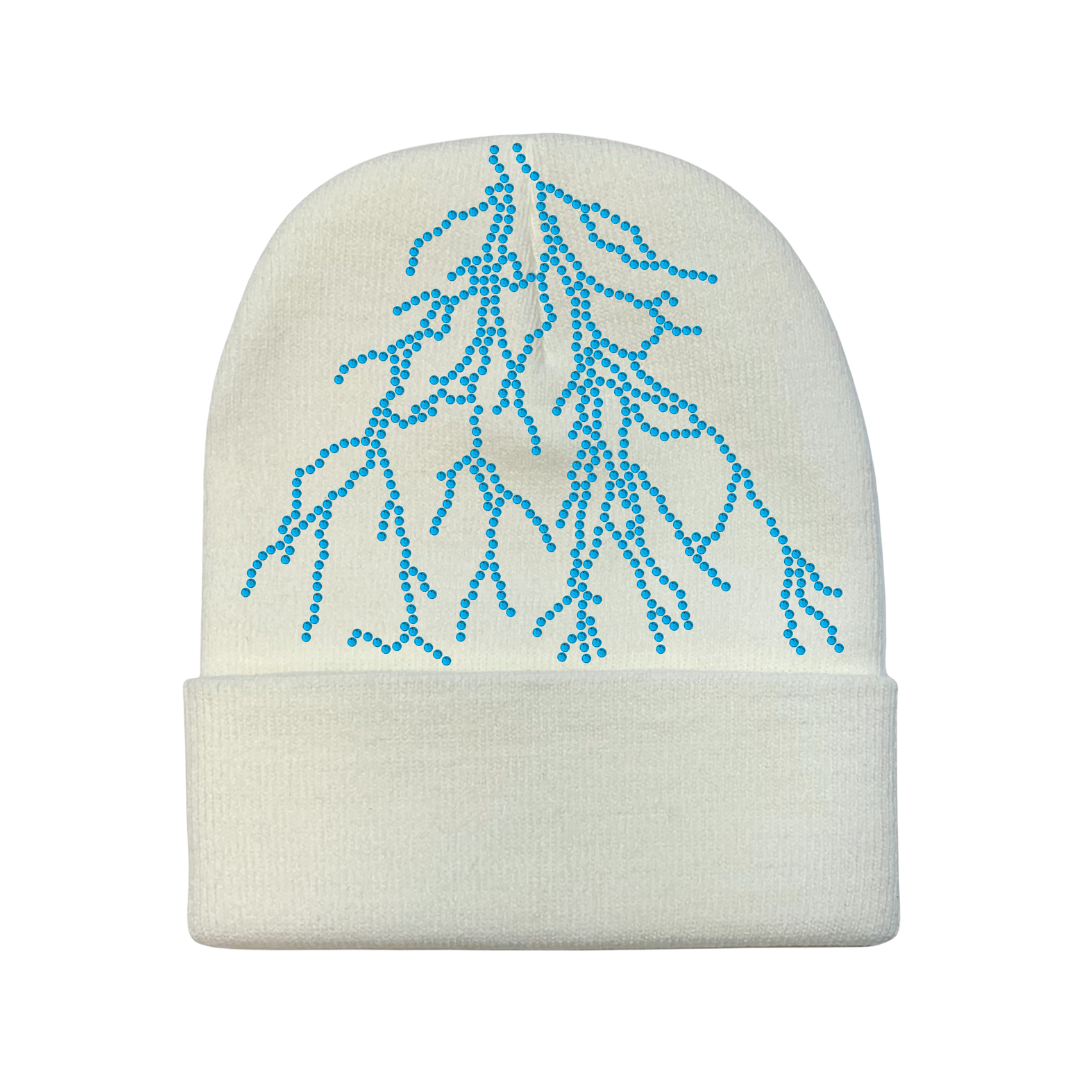 White Lightning Beanie