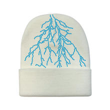 Load image into Gallery viewer, White Lightning Beanie
