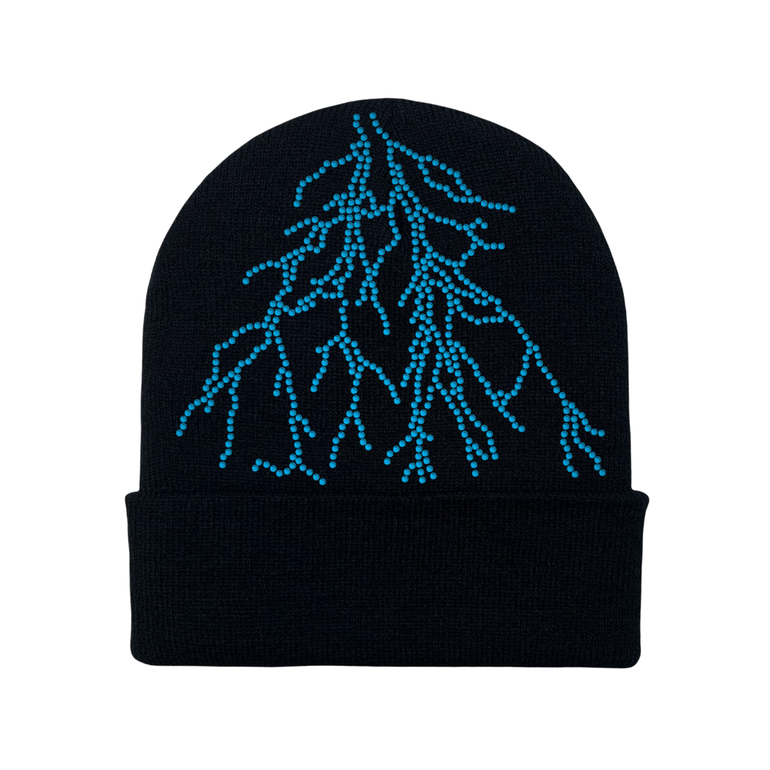 Black Lightning Beanie