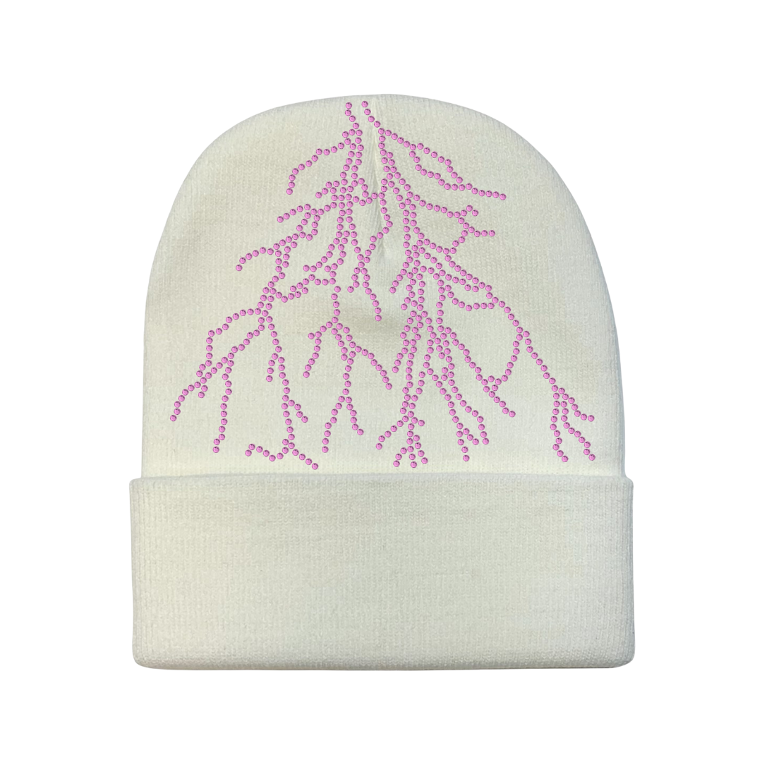 White Lightning Beanie
