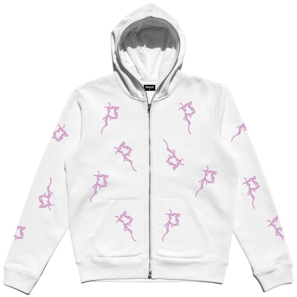 White P Full Zip- No Demon
