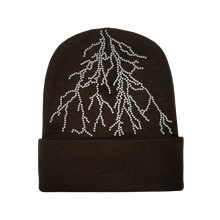 Load image into Gallery viewer, Brown Lightning Beanie
