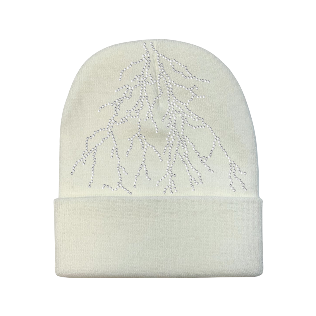 White Lightning Beanie
