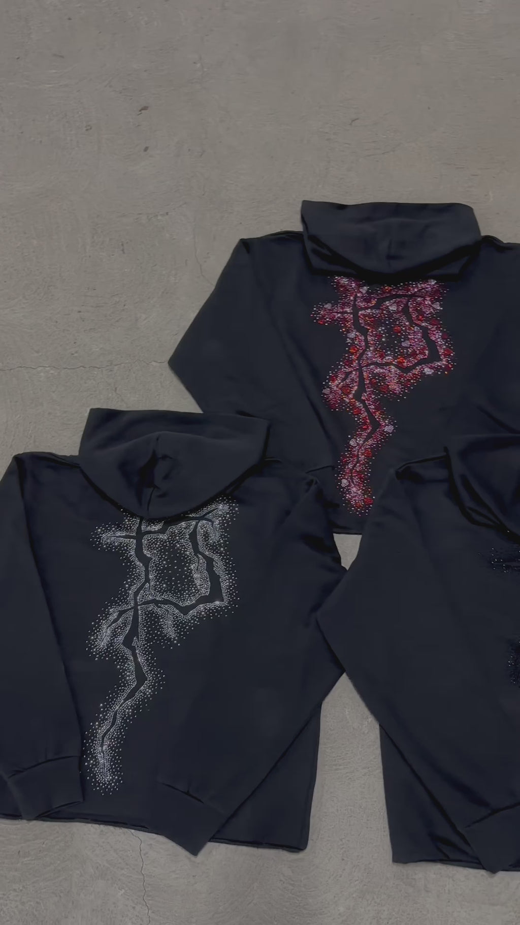 P Black Scatter Hoodie