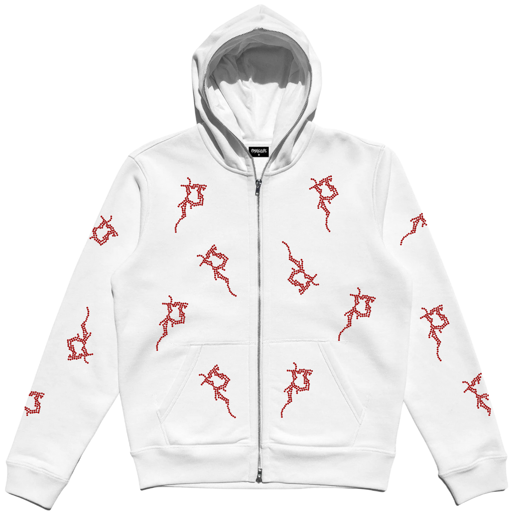 White P Full Zip- No Demon