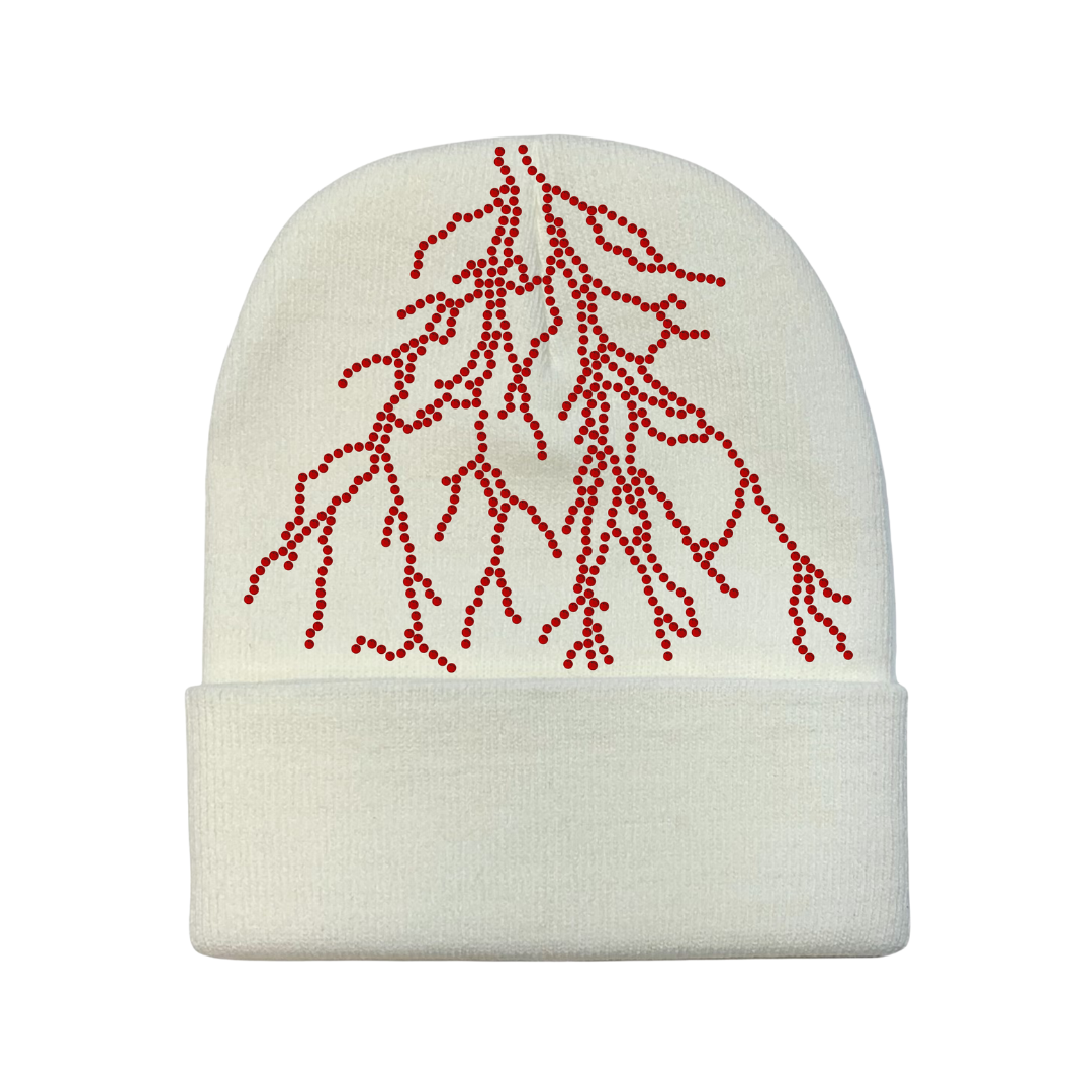 White Lightning Beanie