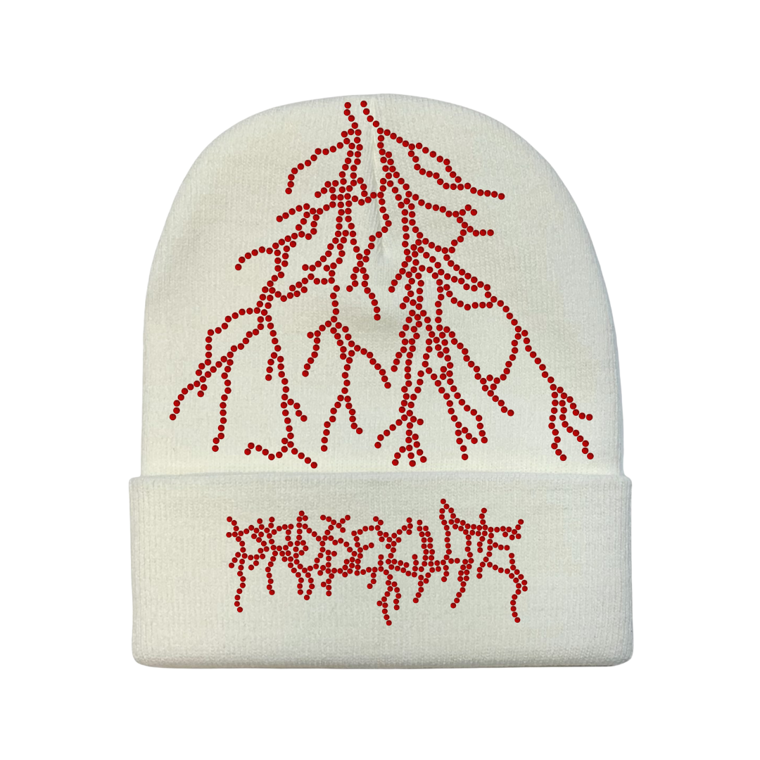 White Lightning Beanie