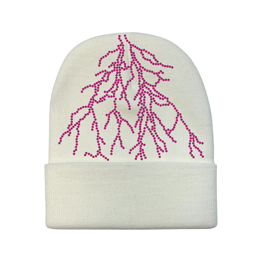 White Lightning Beanie