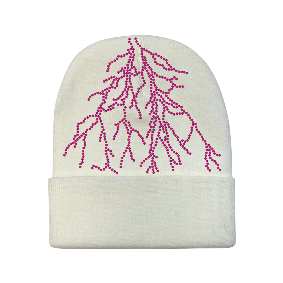 White Lightning Beanie