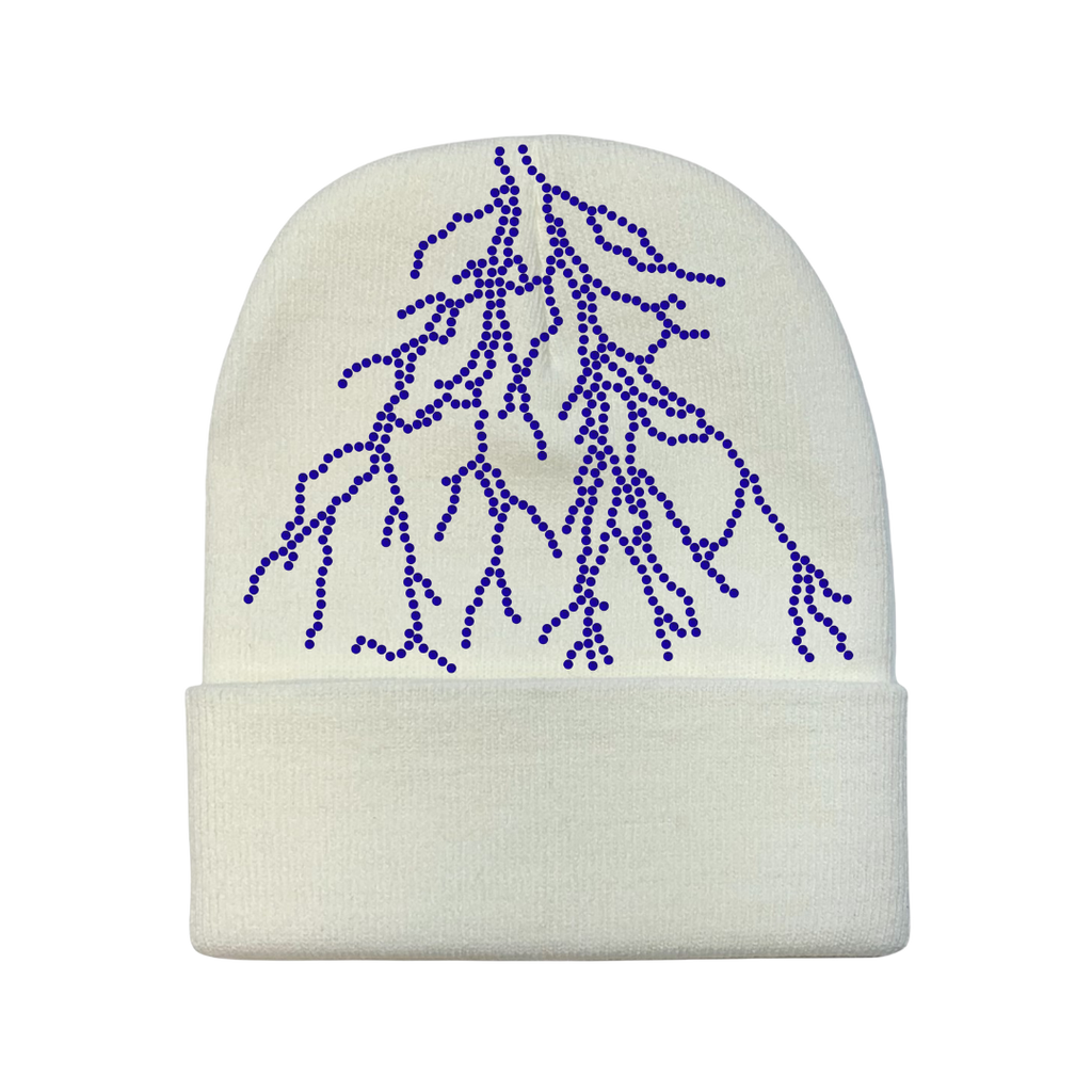White Lightning Beanie
