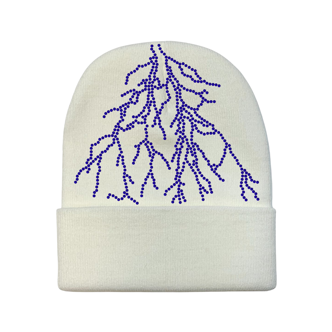 White Lightning Beanie