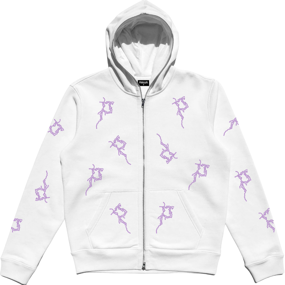 White Demon P Full Zip Up