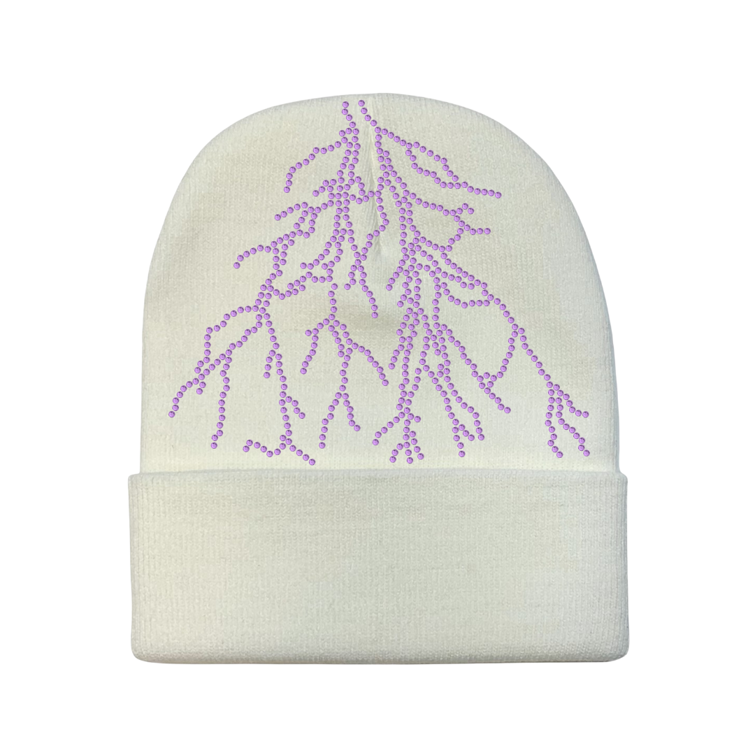 White Lightning Beanie