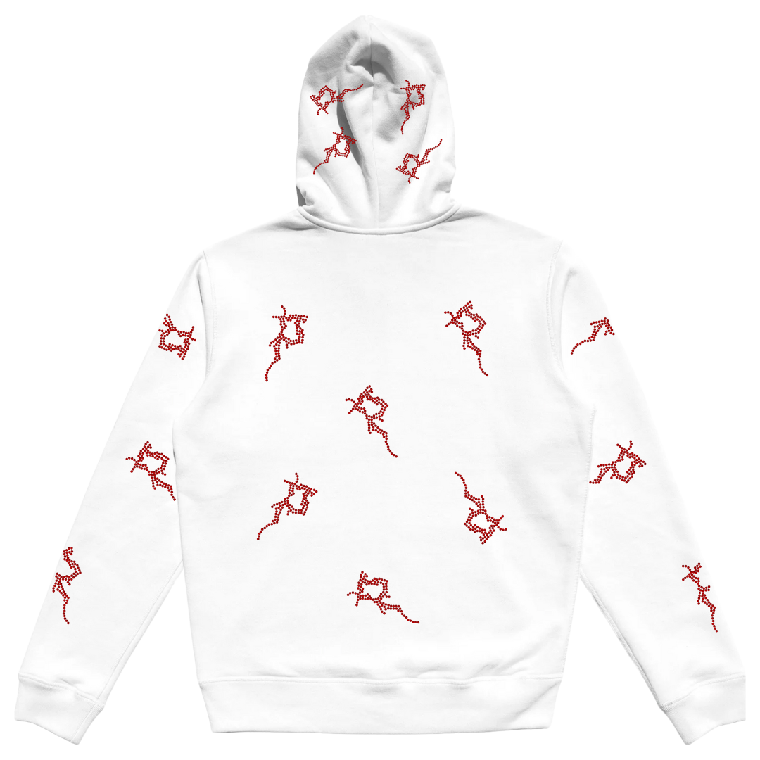 White P Full Zip- No Demon